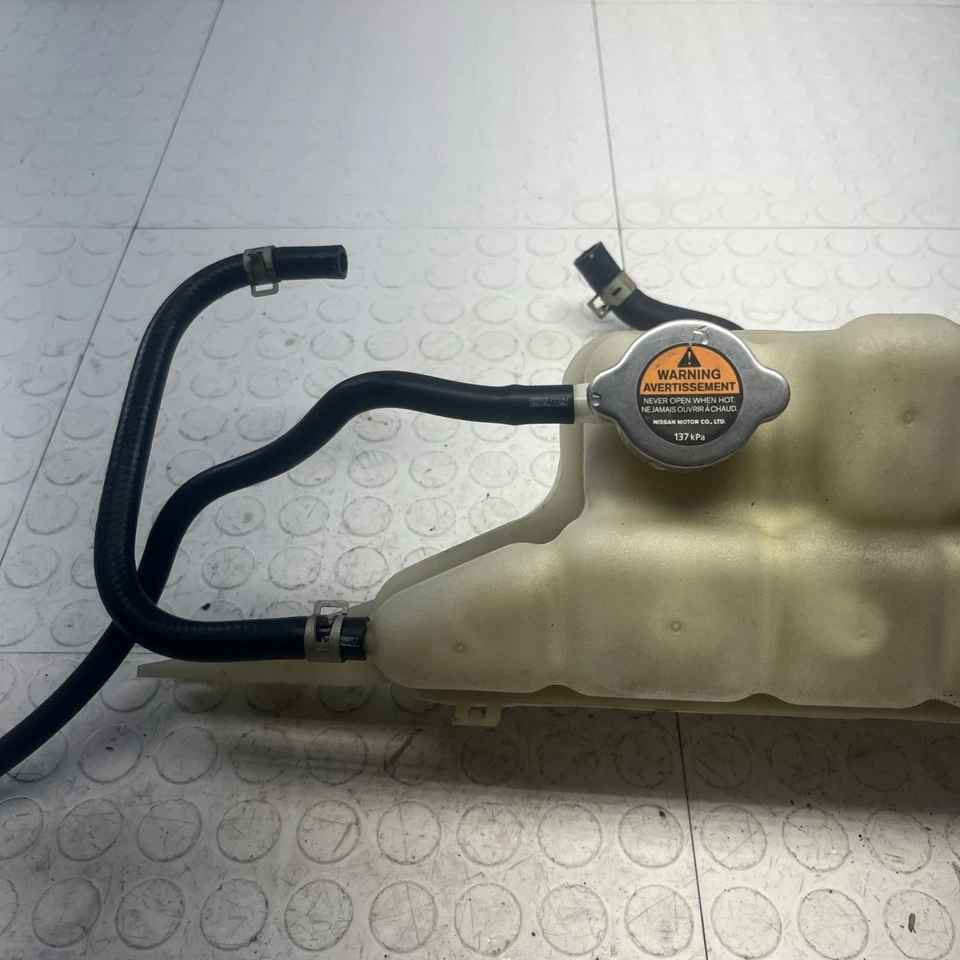 2014 NISSAN GT-R R35 PREMIUM OEM RADIATOR OVERFLOW RESERVOIR *BROKEN TABS OEM - Image 2 of 4