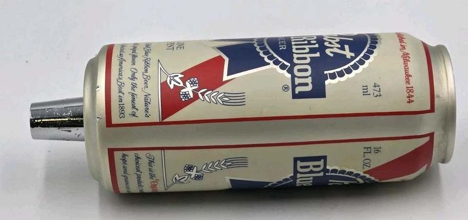 PBR Pabst Blue Ribbon One Pint Beer Can Beer Tap Handle 6” - Image 2 of 4