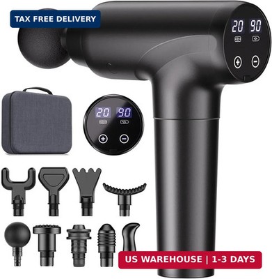 cotsoco Massage Gun Deep Tissue, Muscle Massage Gun with 9 Attachment Heads
