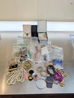 Lot of vintage costume jewelry necklaces, earrings, pendants, pins, bracelets
