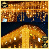 Lichterkette AußEn 10M 400 LED Warmweiß Weihnachtsbeleuchtung IP44 Wasserdicht