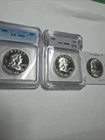 1963 Proof Franklin PR68 1962 PR63 Look Cameo Label Mistake 1960 BU 3 US Silver