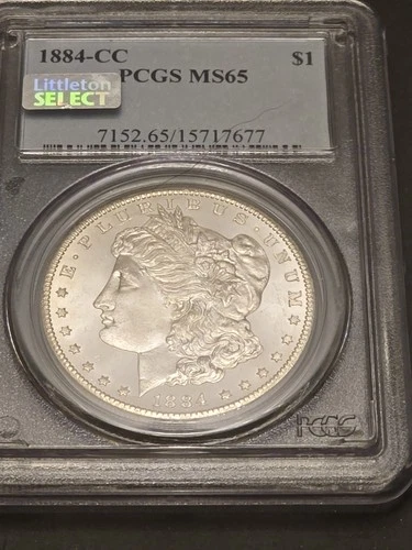 1884-CC Carson City Morgan Silver MS 65