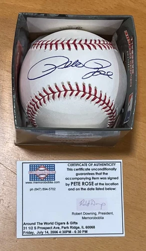 Pete Rose signed autographed Rawlings baseball Cincinnati Reds