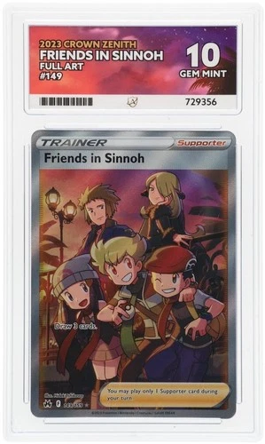 Pokemon TCG Card Friends in Sinnoh 149/159 Crown Zenith Full Art - ACE 10