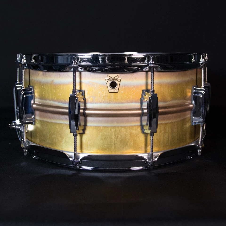 Ludwig 6,5" x 14" rohe Messingschale, kaiserliche Bandanstöße