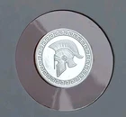 Spartan Helmet - 1 Gram .999 Fine Pure Silver Bullion Mini Proof Round Coin