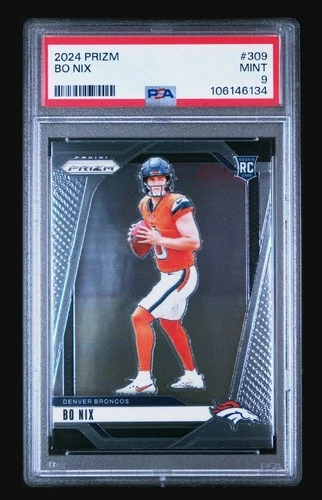 2024 Panini Prizm - Rookies Bo Nix #309 (RC) PSA 9 🔥