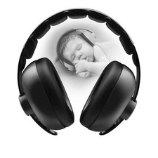 BBTKCARE Baby Headphones Noise Cancelling 1 Count Pack of 1 , Black