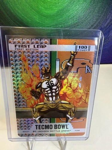 Bo Jackson Battle Arena First Leap Fire End Zone Battlefoil EZ117