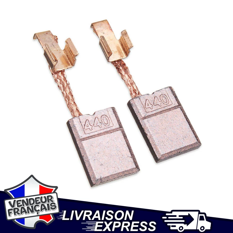 PIRABADI 2 CHARBON MOTEUR ÉLECTRIQUE BALAIS BROSSES MAKITA CB440 (976)