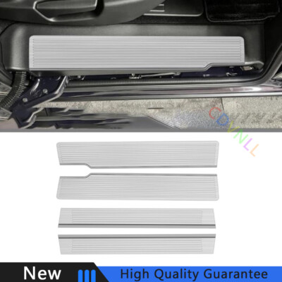 For Honda Freed 2024 Silver Titanium Car Interior Side Threshold Trim Strip 4Pcs