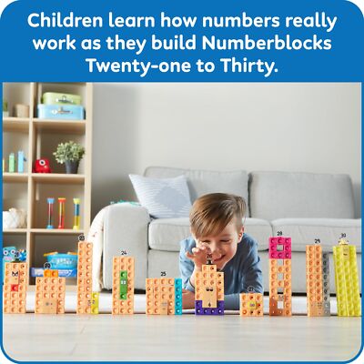 Hand2mind MathLink Cubes Numberblocks 21-30 Activity Set 20