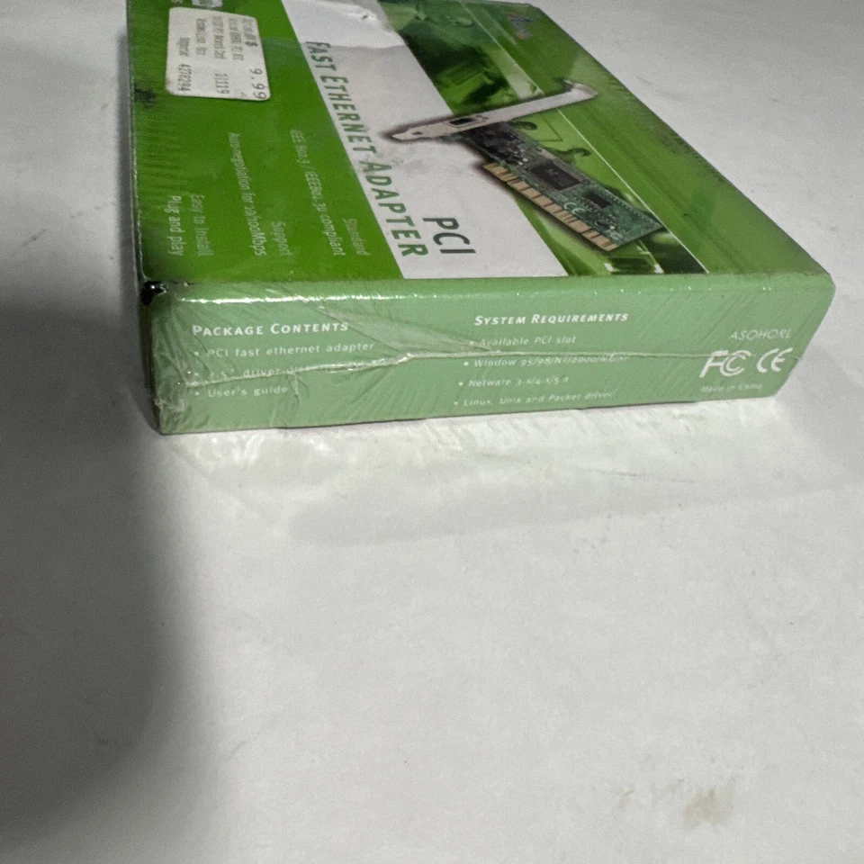 Vintage AirLink 101 PCI Fast Ethernet Adapter New Sealed 10/100 Mbps - New - Image 3 of 4