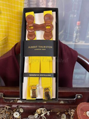 Unique and Rare Albert Thurston Braces (Suspenders) Not standard production i...