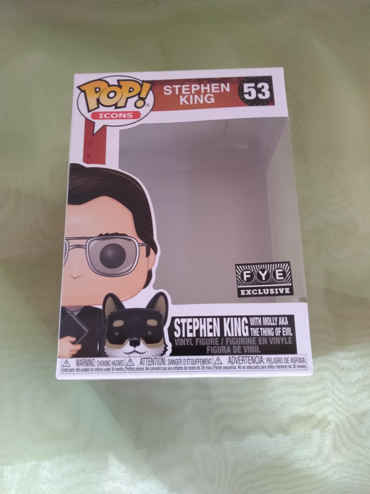 En Oferta Funko Pop! Pegatina Exclusiva Stephen King Con Molly #53 Fye - Solo En Caja