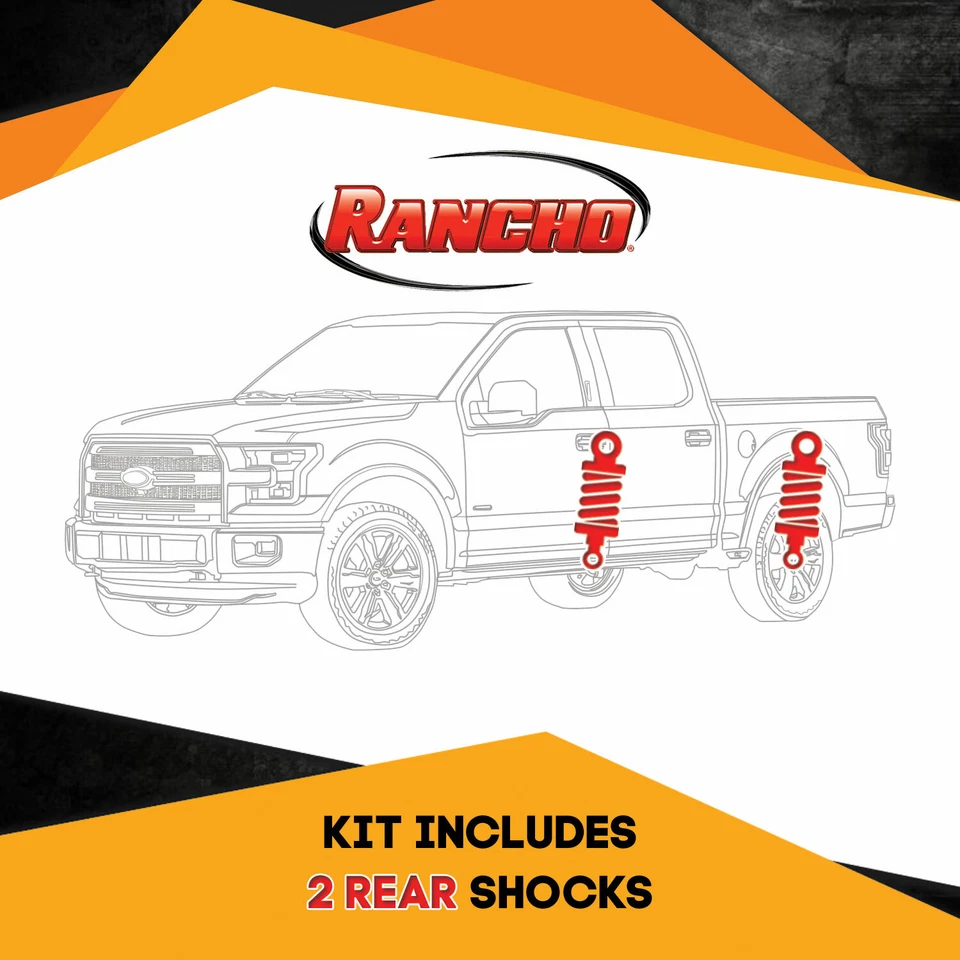 01-10 Chevy Silverado 2500HD 4WD 4" Lift RS9000XL Rancho Rear Shocks - Image 3 of 4