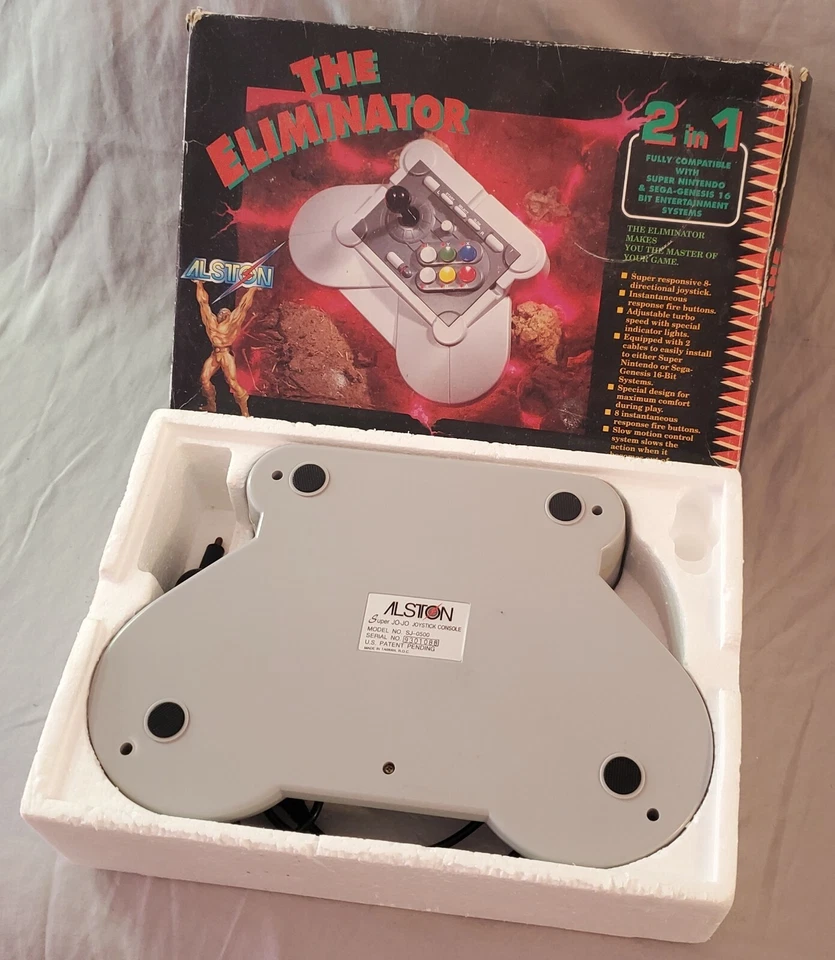 Vintage Alston The Eliminator SNES Genesis Super Jo-Jo Joystick Console w Box - Image 4 of 4