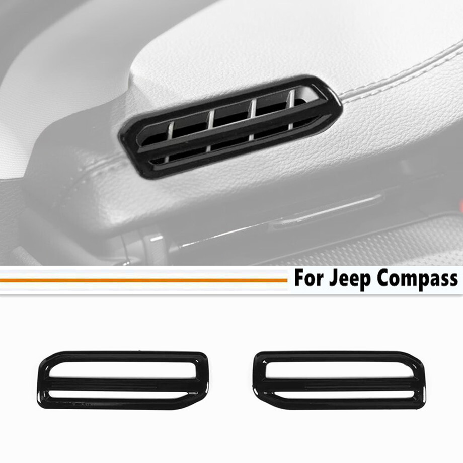 For 2022-2025 Jeep Compass ABS Black Side Air Conditioner Outlet Vent Trim Cover