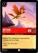 Disneys Lorcana Arthur - Novice Sparrow Shimmering Skies Free Shipping 