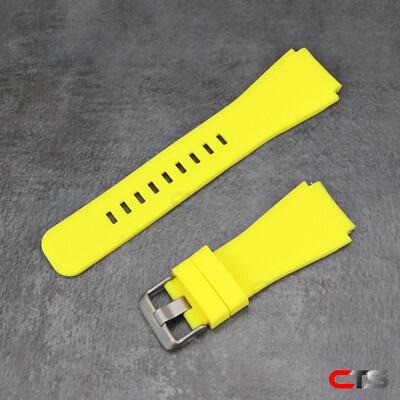 Silicone Large Yellow Band 22mm For Samsung Smart Watch SM-R760 R770 R800 R840