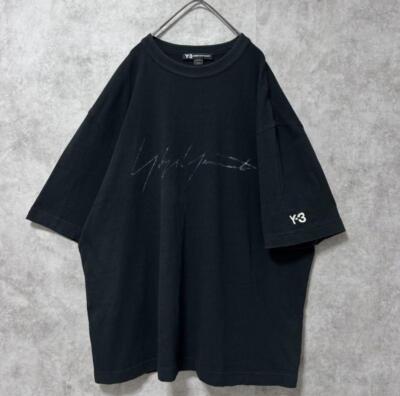 Y-3 YOHJI YAMAMO Tシャツ　XLサイズ Rare XL sold out] Y-3 Yohji Yamamoto Signature Logo T-shirt