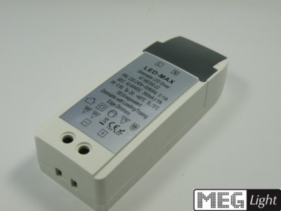 DIMMBAR LED Netzteil / Trafo 700mA Konstantstrom 8-14V DC (3-4) 3W