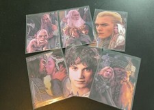 LORD RINGS TRADING CARDS TOPPS LOTR RUSS WALKS FOIL  SET ART HOBBIT