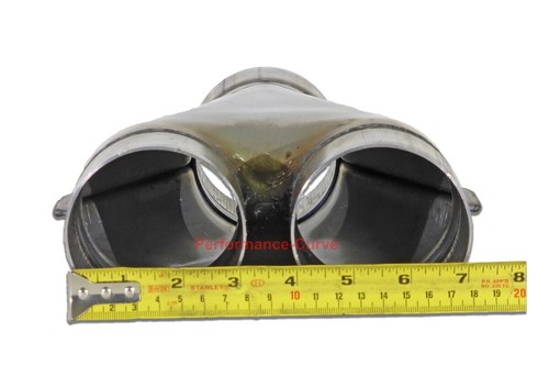 3" / 3" Y Pipe 409 Stainless Steel Universal Custom Exhaust Reversible SU6-6SS - Picture 4 of 4