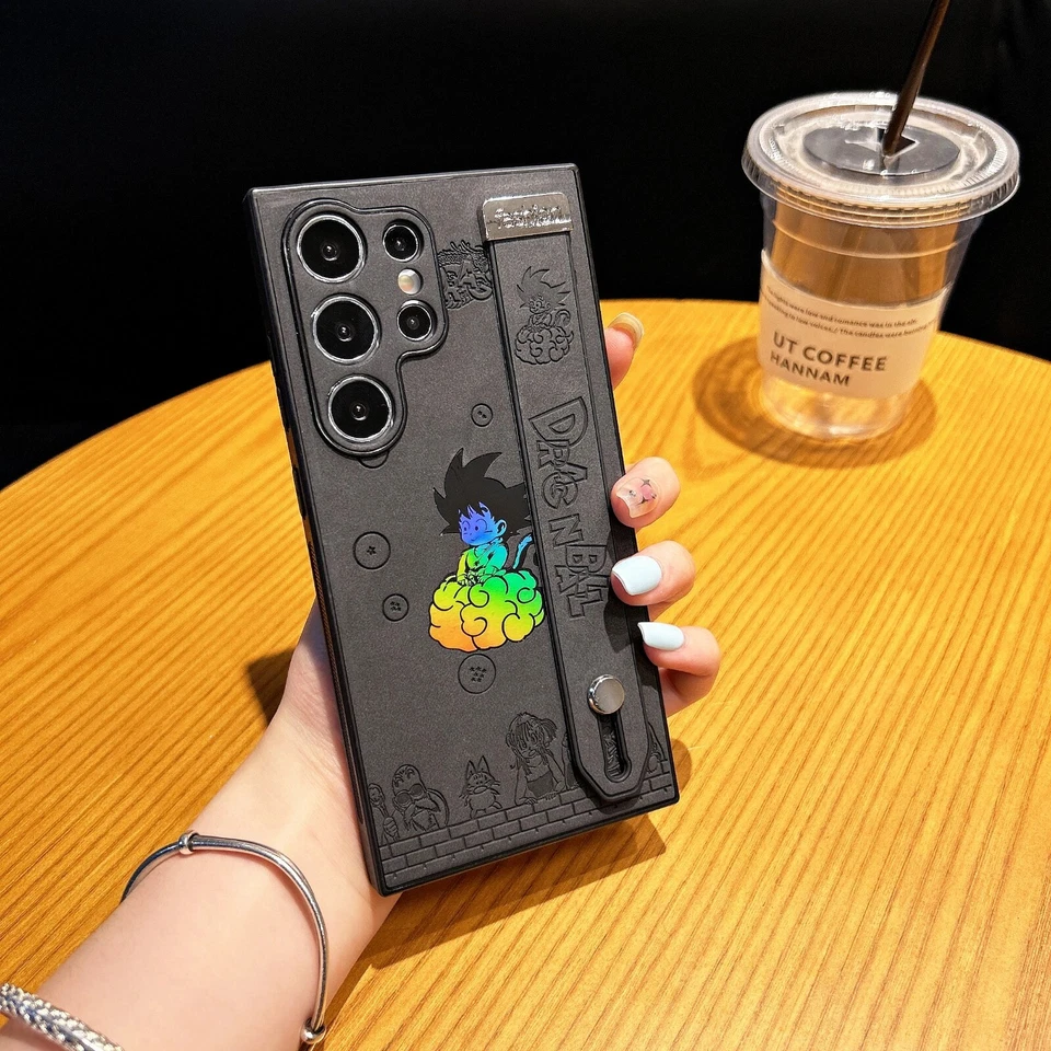 Funda de piel de anime Dragon Ball para Samsung S24 S24+ S24 Ultra S23 Ultra S22 Ultra Foto 4 de 4