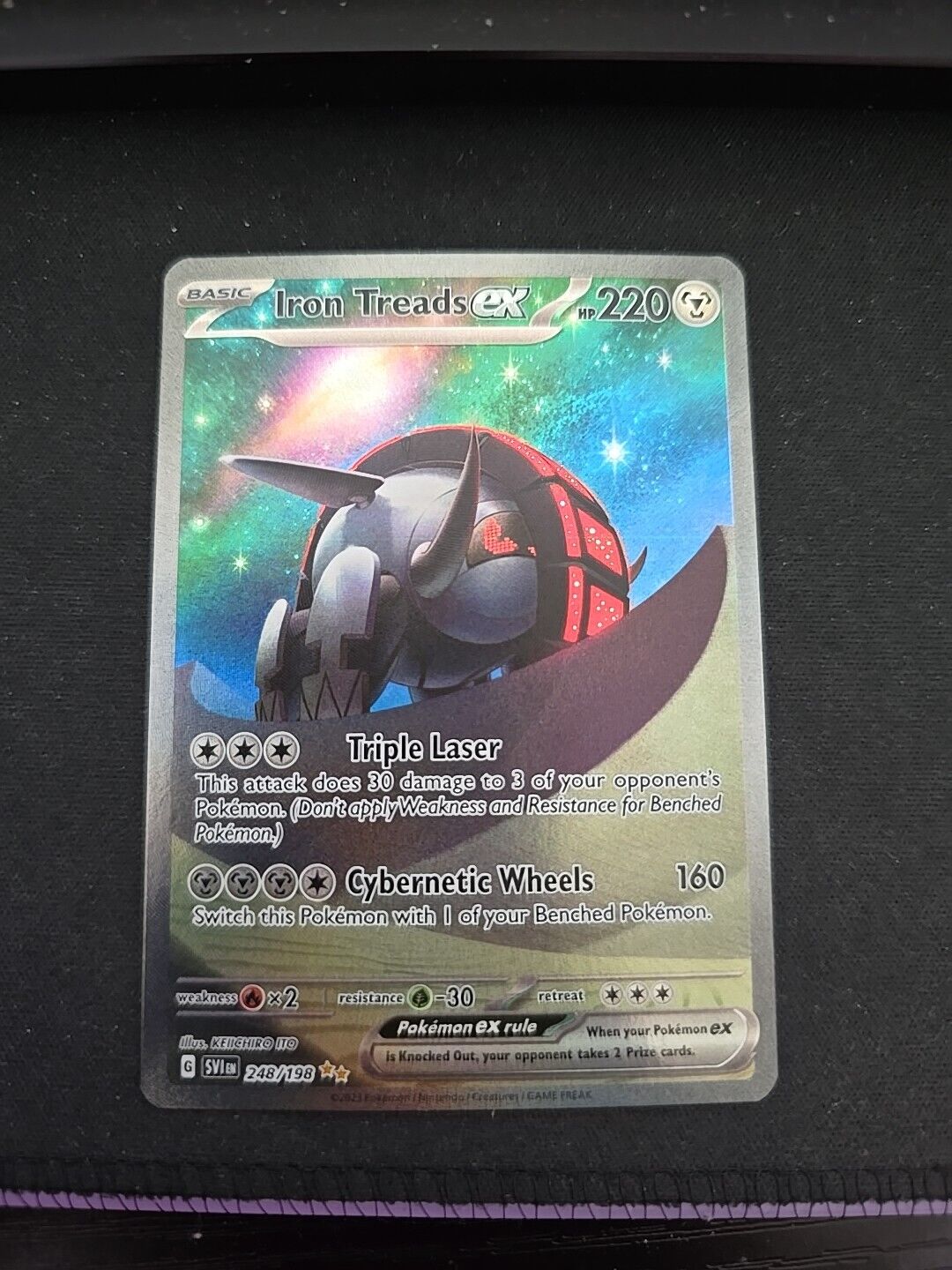 Pokemon Iron Treads EX #248/198 Special Illustration rare Scarlet And Violet NM