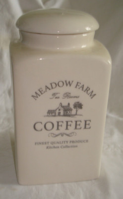 Meadow Farm Tea Rooms Coffee Deckel Dose VorratsDose DEKO Kitchen Collection