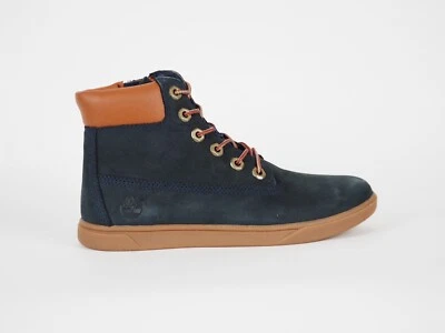 Boys Timberland Classic Groveton 6 In A161T Blue Leather Trainers Chukka Boots - Image 1 of 4