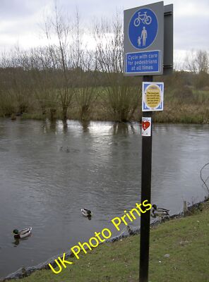 Photo 12x8 But we don't ride bikes! Salisbury Some helpful signs for biped c2015