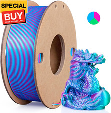 Silk PLA 3D Printer Filament Triple Color Silk PLA Filament 1.75mm 3D Printing F