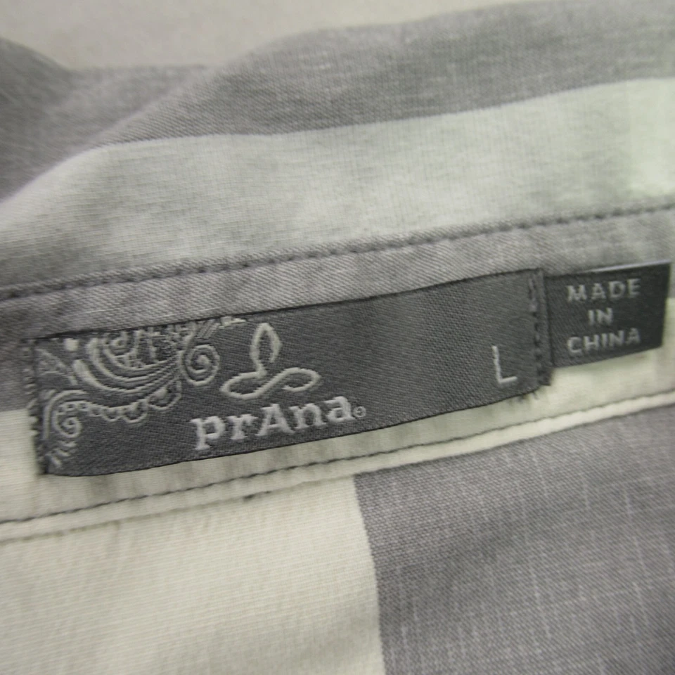 Camisa Prana Mujer Grande Manga Larga Abotonada Ligera Bolsillo a Cuadros Informal Foto 3 de 4