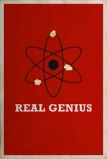 Poster - Real Genius Movie, Retro Minimal Modern Alt Film Art, 3 Sizes