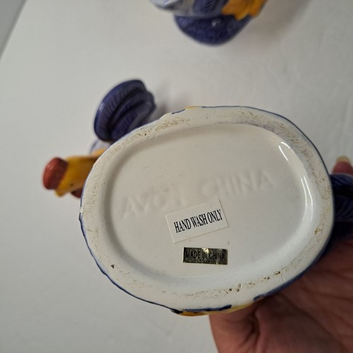 Vintage 3 Stck. Avon Hahn Sonnenblume Kaffee Milchkännchen Zucker Set Keramik 5,5" Bauernhof - Bild 3 von 11