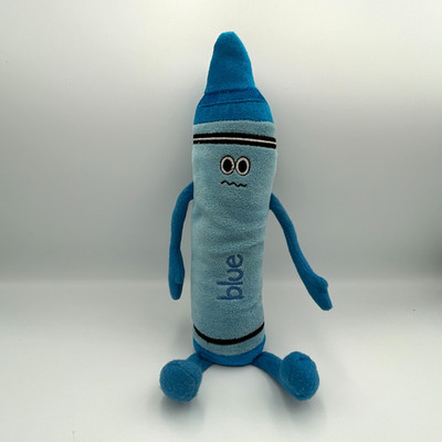 Kids Preferred Blue Crayon Beanbag Plush 12 Inch Color Toy 2017 RARE
