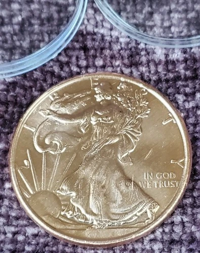 1 oz  Bullion Walking Liberty Eagle Round .999 pure fine mint copper coin