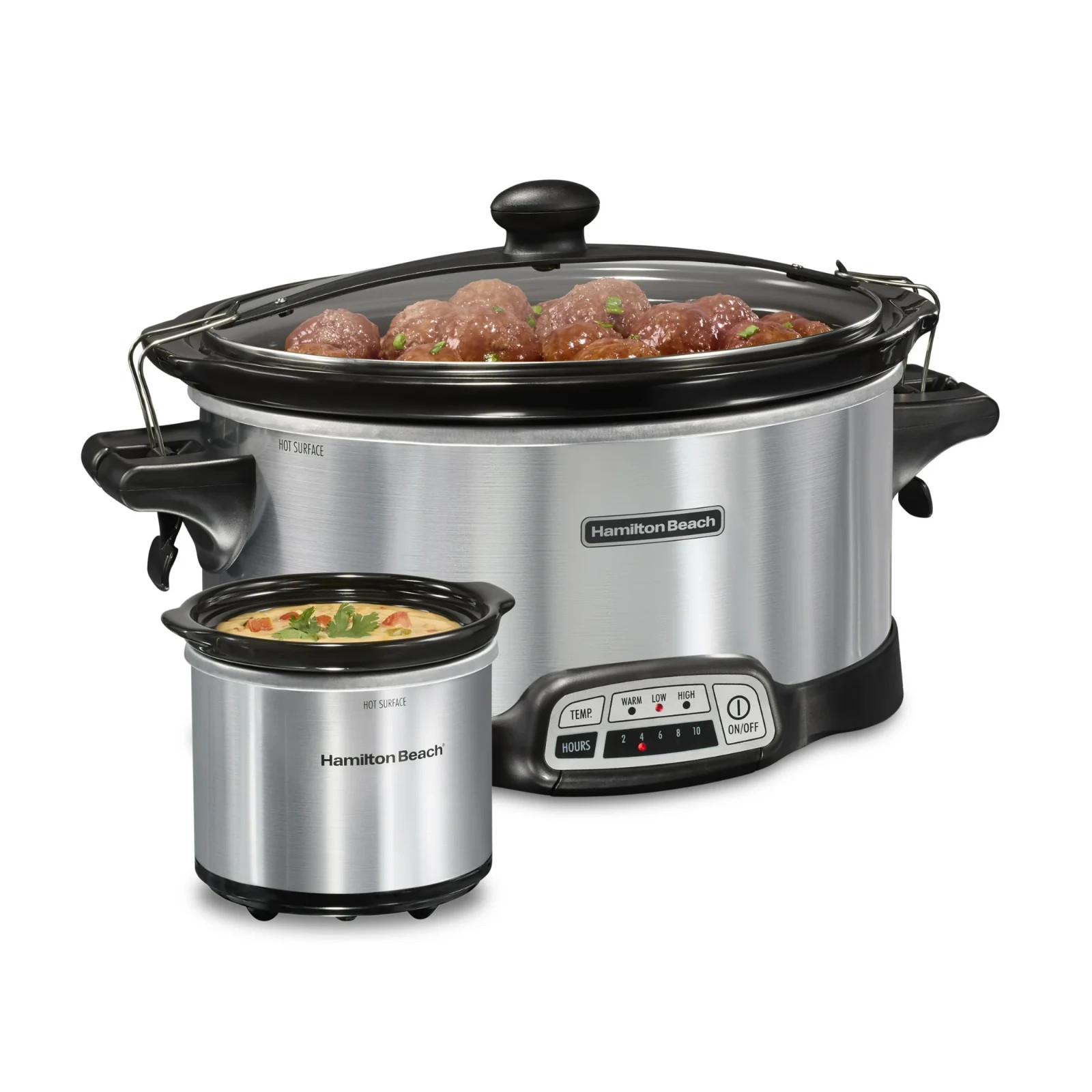 HAMILTON BEACH 7 QT PROGRAMMABLE SLOW COOKER CROCK POT & REM