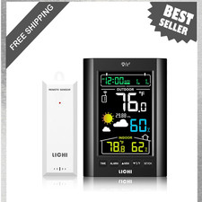 Wireless Indoor Outdoor Thermometer, Temperature Humidity Monitor, 330ft Range