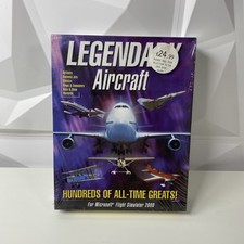 Legendary Aircraft Big Box PC Flight Simulator 2000 Flight1 software - RARE NEW 