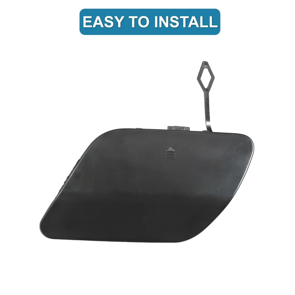 Paquete de 1 cubierta de gancho de remolque para parachoques trasero negro para Mercedes-Benz C300 C400 2015 Foto 4 de 4