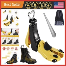 Adjustable Shoe Stretcher for Wide Feet, Fits Women/Men Sizes 10-14, Yellow