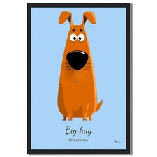 Cute Dog Wall Art Canvas Oil Paintings Reproduction