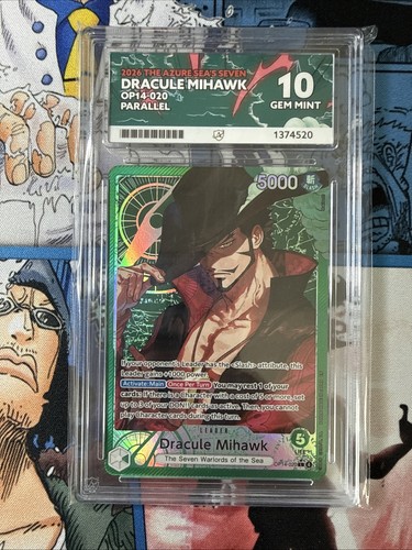 Dracule Mihawk (Alternate Art) graded ACE 10 for sale on eBay