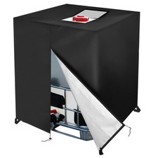 Zipper IBC Tote Cover 275 Gallon for 420D 1000L Outdoor Water Tank Protective...