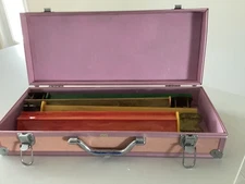 Vintage Pink MahJongg Set 152 tiles, 8 original jokers and 8 original flowers