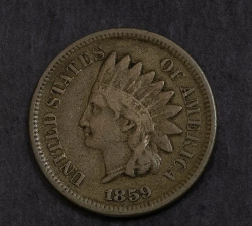1859 Indian Cent VG Fine Lot 4913